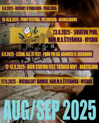 Ahojte, pekelní bociani❗️🤘🏻 Chystáme sa na poriadnu festivalovú jazdu počas augusta a septembra, a tu je náš plán 👀 🚩 Už...